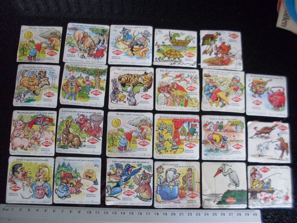 23x sticker van der Meulen bakkers beschuit spreuken, Verzenden, Zo goed als nieuw, Merk