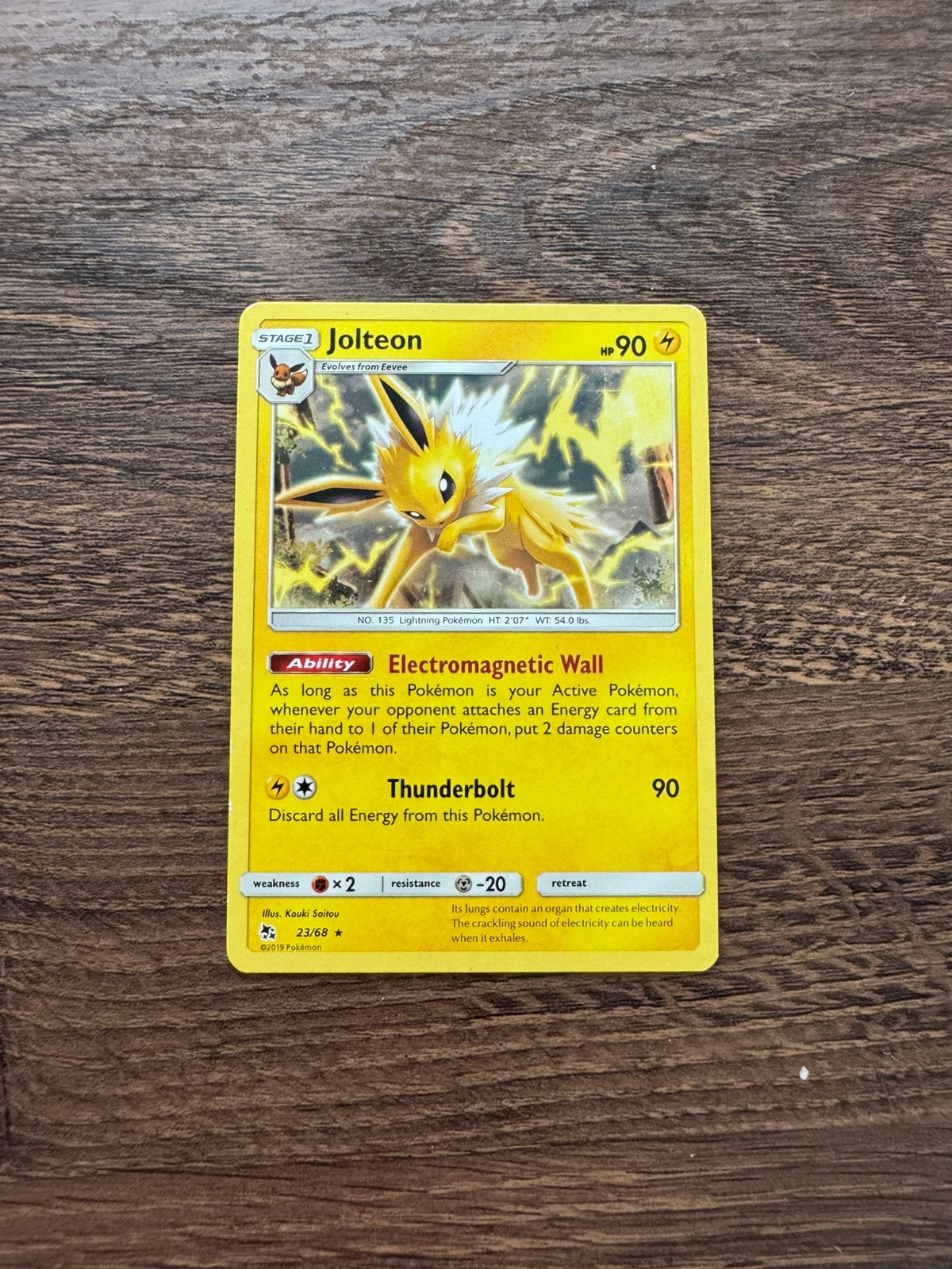 Jolteon (HIF 23) Hidden Fates, Ophalen of Verzenden, Zo goed als nieuw