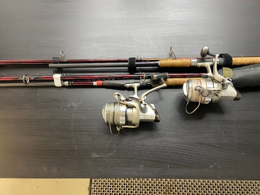 2x GRANDVIEW heavy Feeder 15ft 4,5 m met extra 2 tippen, Ophalen, Gebruikt, Complete set
