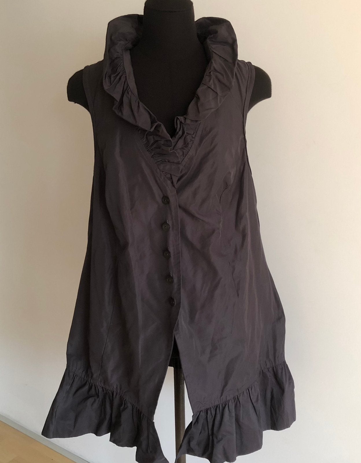 Superleuke bodywarmer luchtige parachute stof maat L, Ophalen of Verzenden, Zo goed als nieuw, Maat 42/44 (L), Bruin