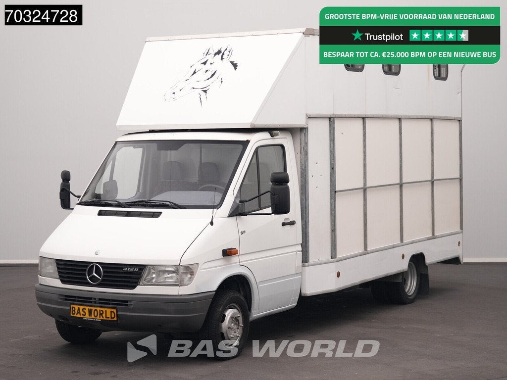 Mercedes Sprinter 412 D Dubbellucht Paardenwagen Horsetruck, Ophalen of Verzenden, Gebruikt, Overige typen