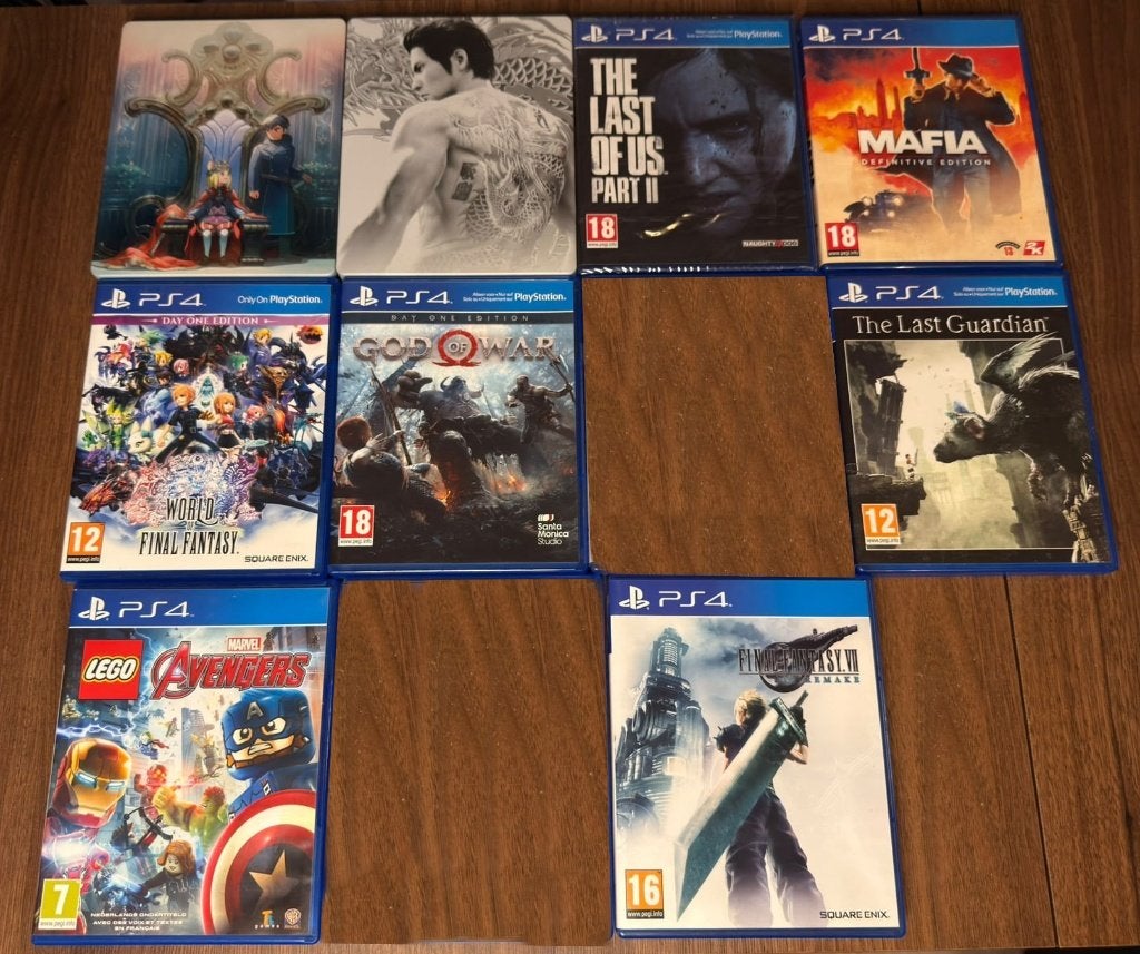 PS4-game pakket (wil je losse game(s), stuur een berichtje), Spelcomputers en Games, Gebruikt, Vanaf 18 jaar, Overige genres, 1 speler