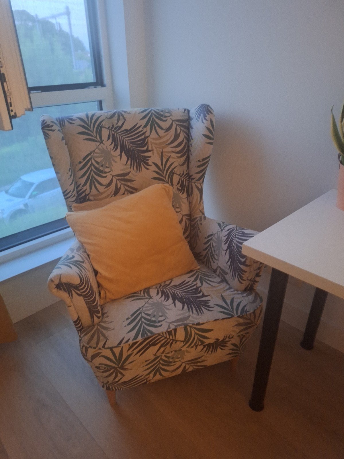 Ikea stoel met plantenprint, Huis en Inrichting, Ophalen, Gebruikt, Eén