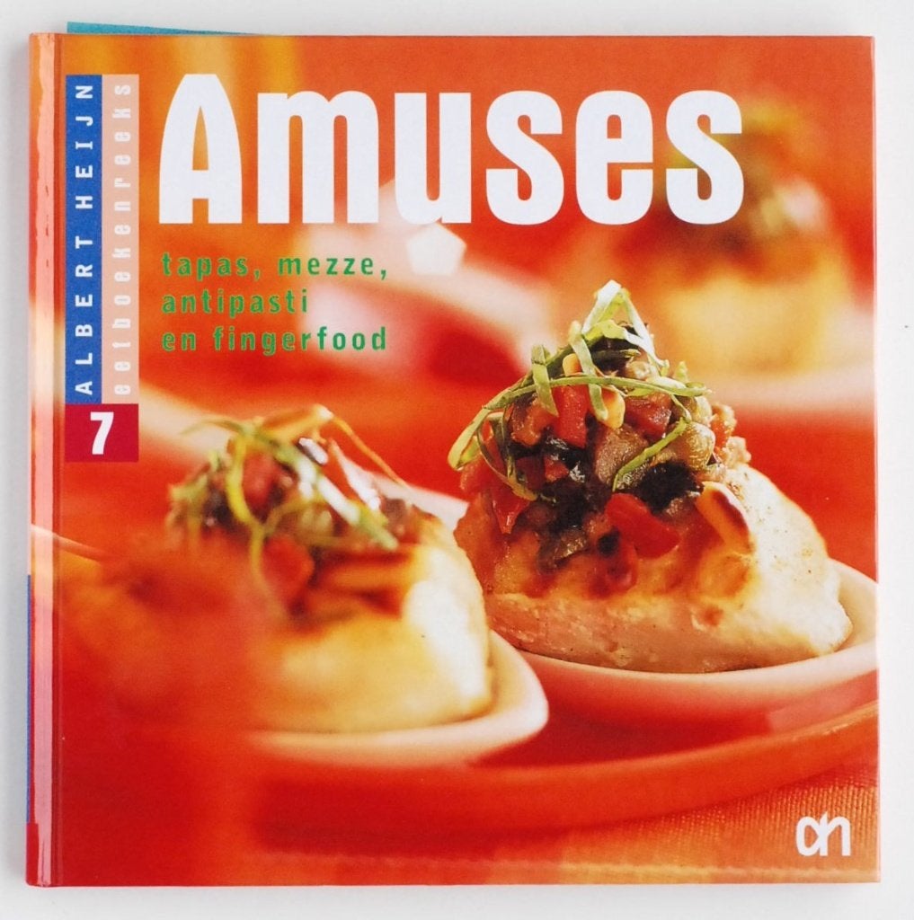 Albert Heijn kookboek: Amuses - Tapas mezze antipasti ..., Albert Heijn, Verzenden, Tapas, Hapjes en Dim Sum, Zo goed als nieuw