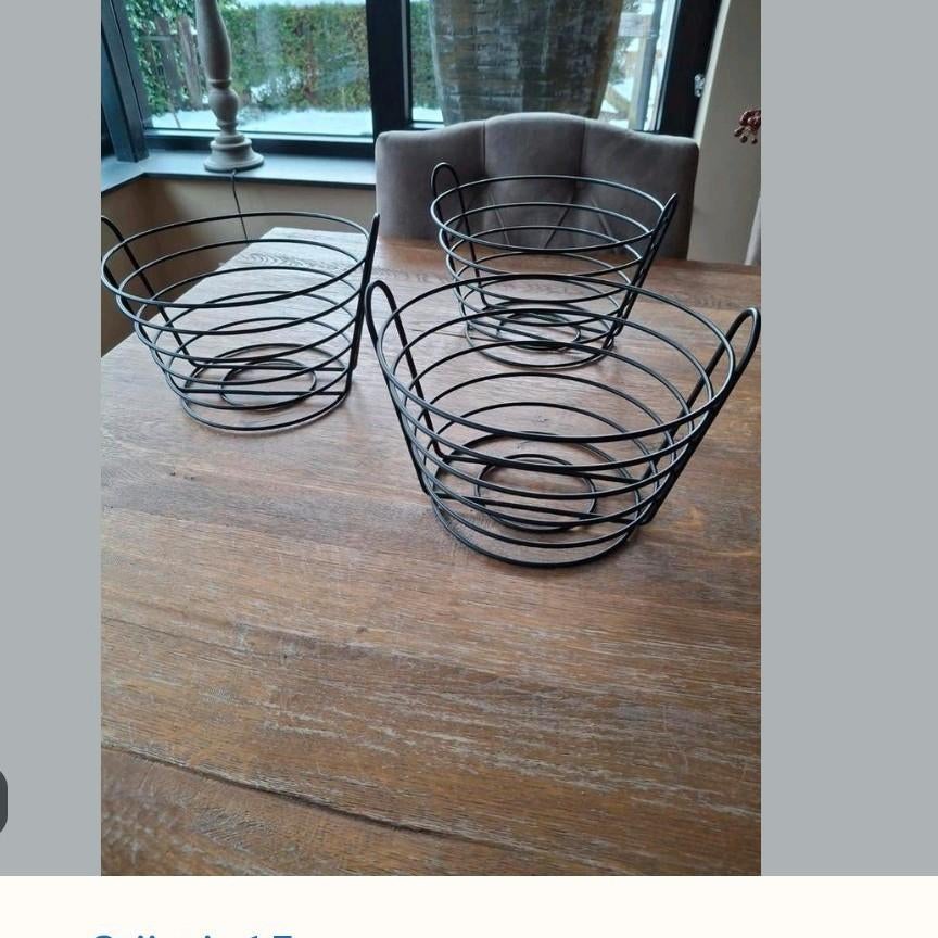 Mooie fruit mandjes/opbergmandjes, Ophalen of Verzenden, 25 tot 50 cm, Minder dan 50 cm, Minder dan 100 cm