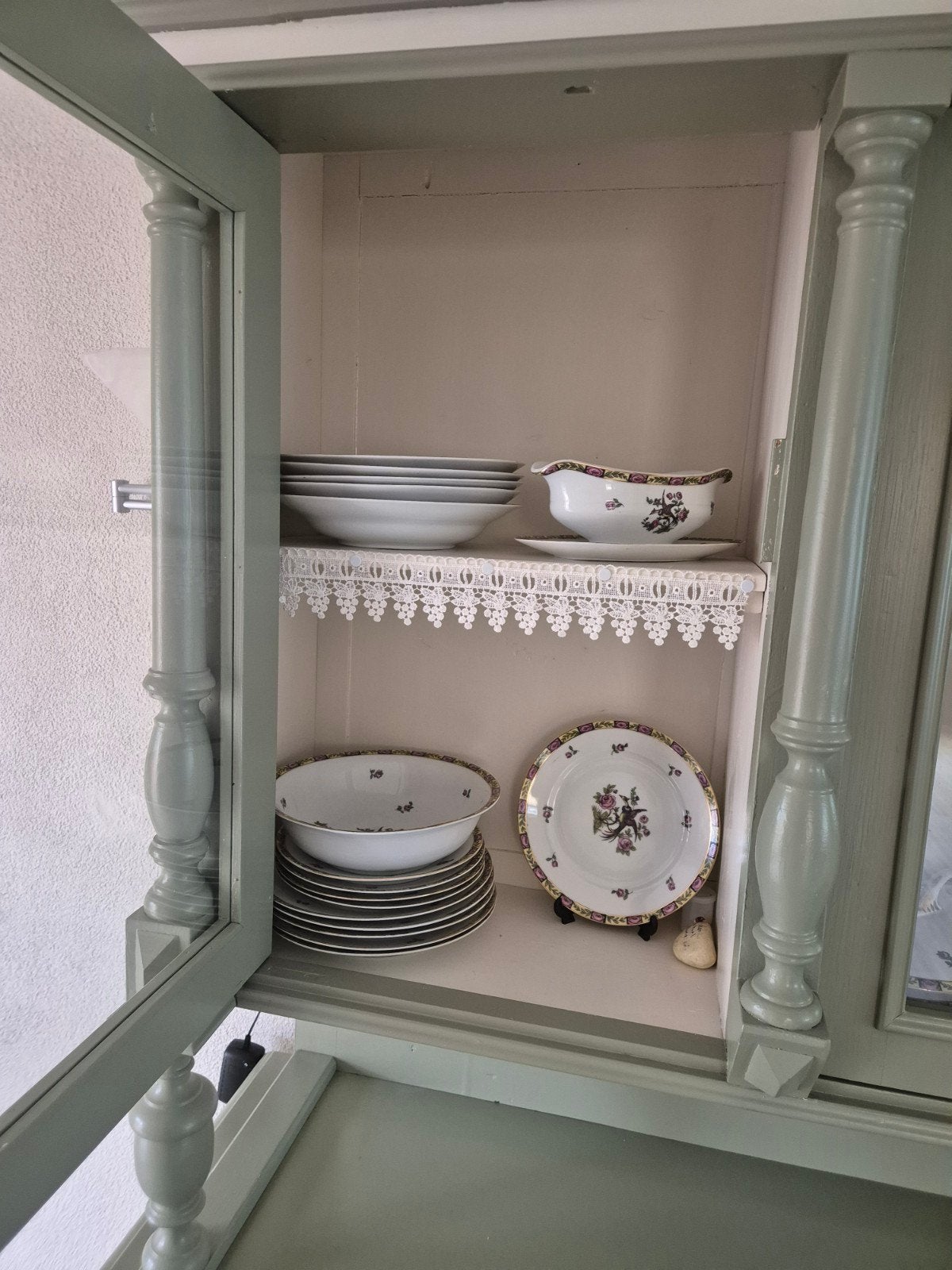 Foto 5 van servieskast buffetkast brocante landelijk - lichtgroen