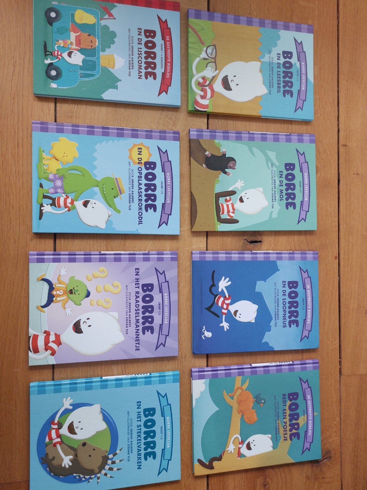 Borre Leesclub Boekjes - Harde Kaft (8 stuks), 5 of 6 jaar, Fictie algemeen, Jongen of Meisje, Ophalen of Verzenden