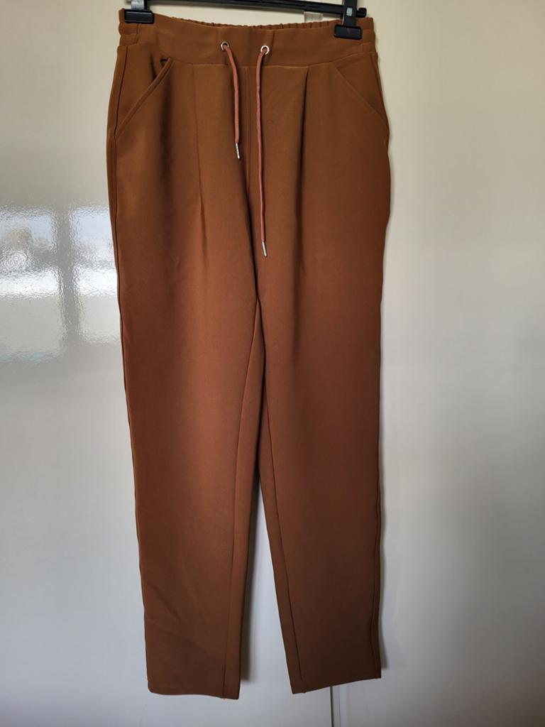 MOOIE BRUINE BROEK, Kleding | Dames, Bruin, Verzenden, Maat 46/48 (XL) of groter, Zo goed als nieuw