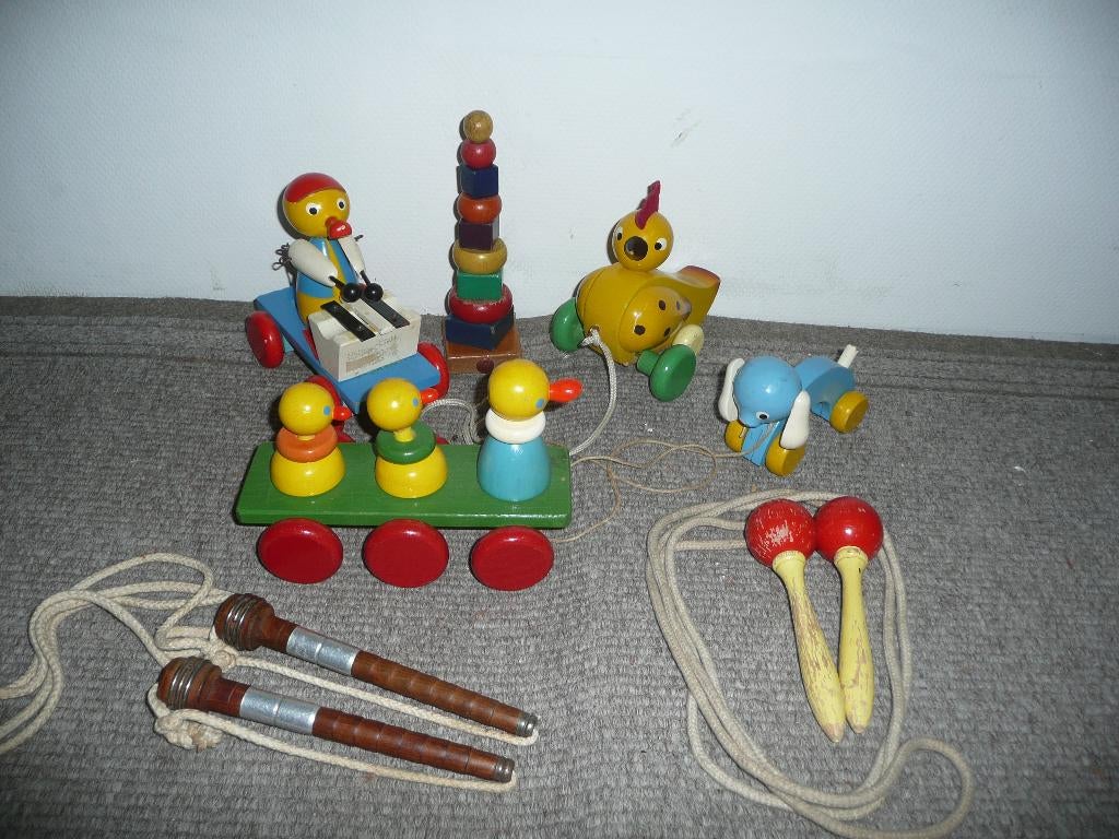 Vintage houten speelgoed, Ophalen of Verzenden, Gebruikt, Overige typen