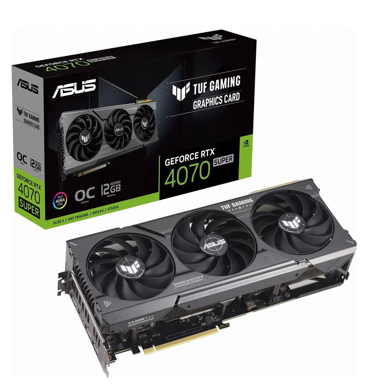 ASUS RTX 4070 Super 12GB met garantie, Computers en Software, Videokaarten, Ophalen, Zo goed als nieuw, GDDR6, PCI-Express 4