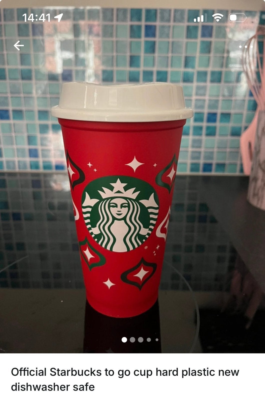Officieel starbucks hard plastic beker feestdagen nieuw, Ophalen of Verzenden, Nieuw, Overige typen, Kerst of Sinterklaas