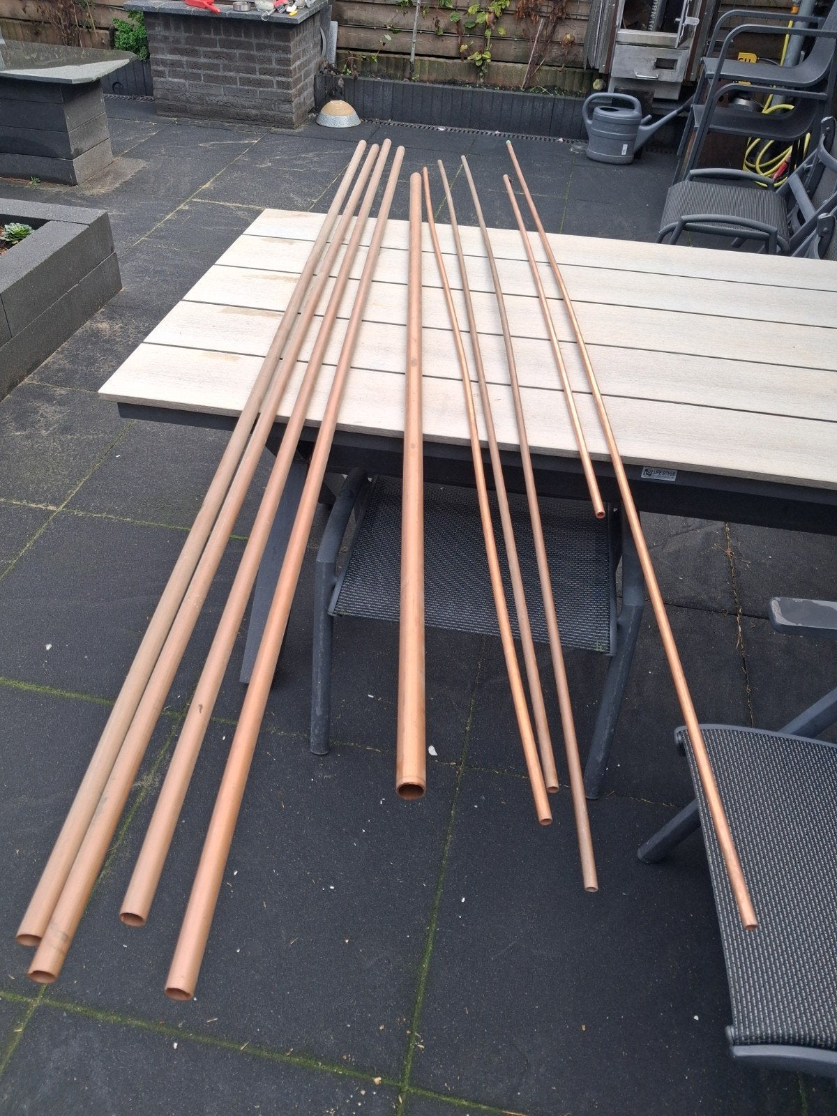 Koperen buizen 12, 22 en 28 mm, Ophalen, Overige materialen, Gebruikt, 2 tot 4 meter