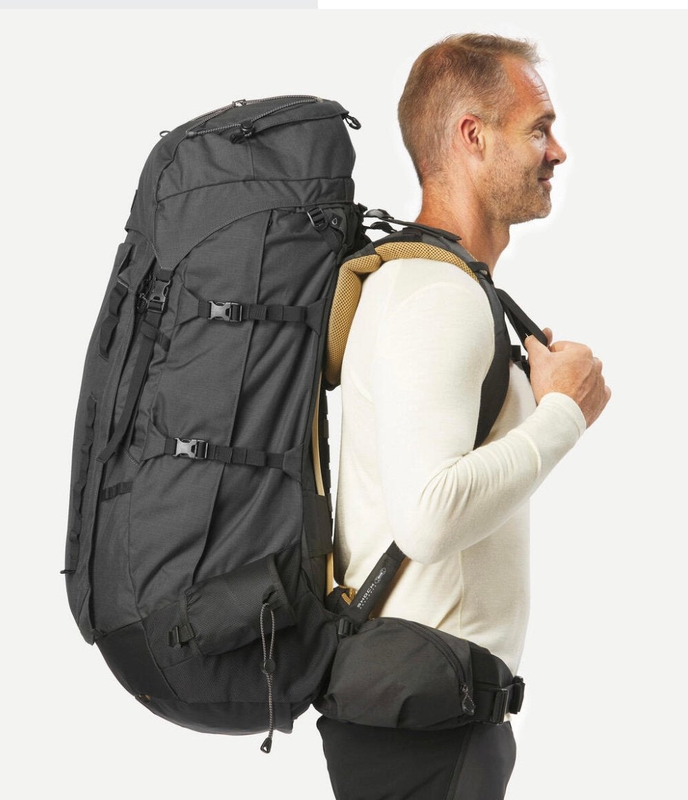 Mooie backpack Forclaz 70 + 10 liter 1 keer gebruikt, Sieraden, Tassen en Uiterlijk, Tassen | Rugtassen, 40 cm of meer, Zo goed als nieuw