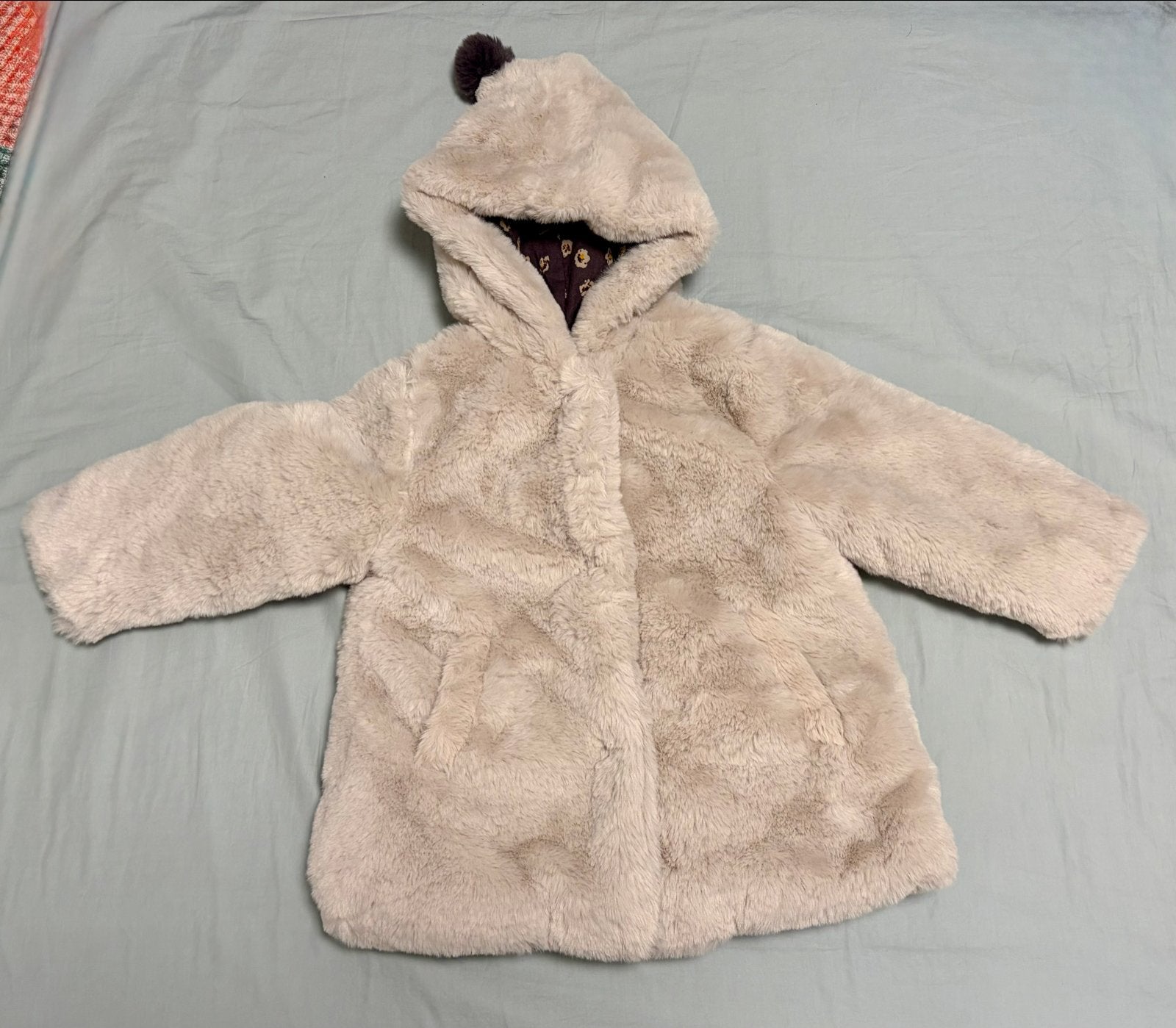 Zacht teddy jasje met capuchon van Zara, Kinderen en Baby's, Ophalen of Verzenden, Gebruikt, Meisje, Jas