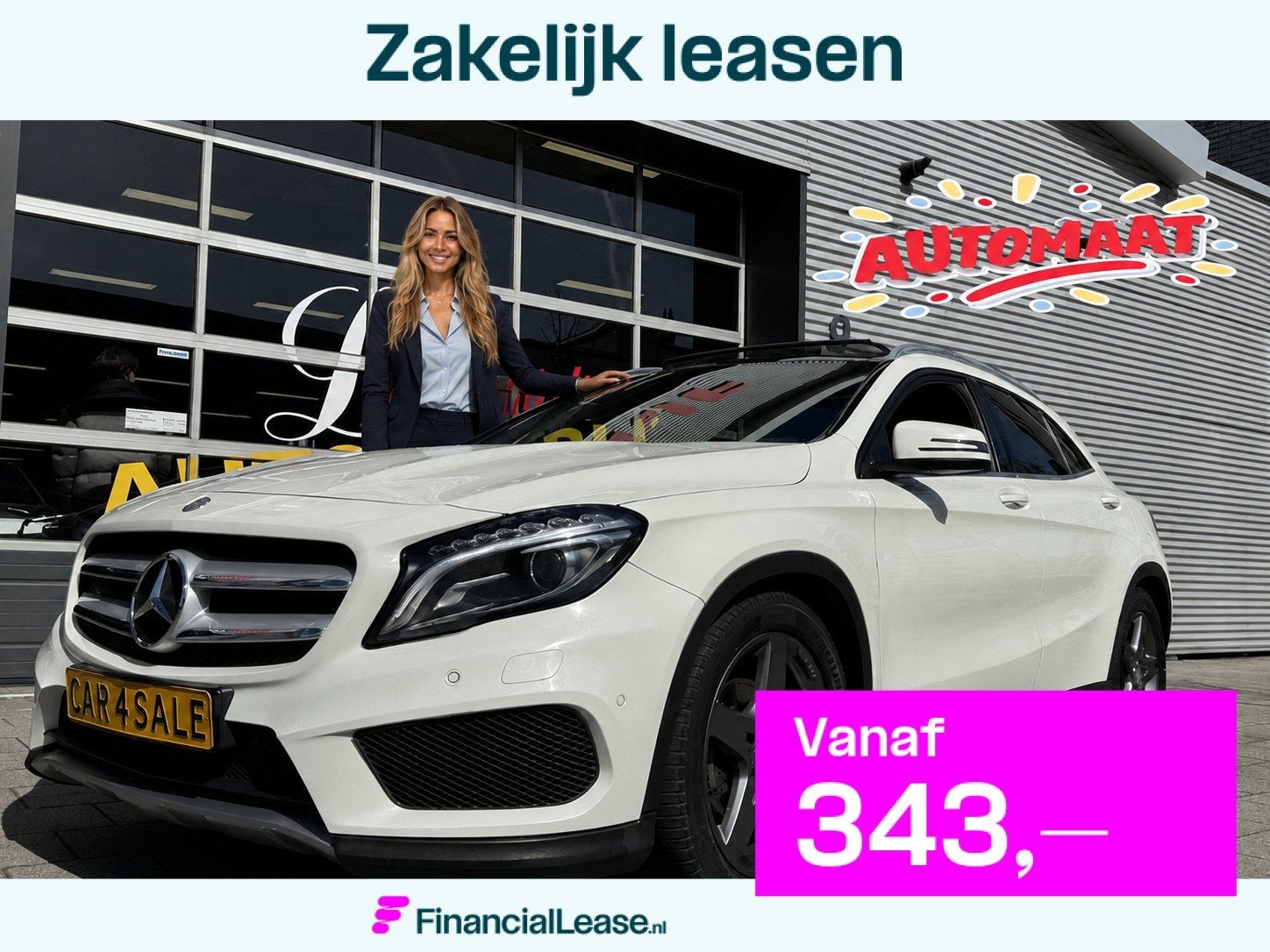 Mercedes-Benz GLA-klasse 200 AMG - Automaat I Panorama dak I, Dealer onderhouden, Gebruikt, 4 cilinders, 715 kg