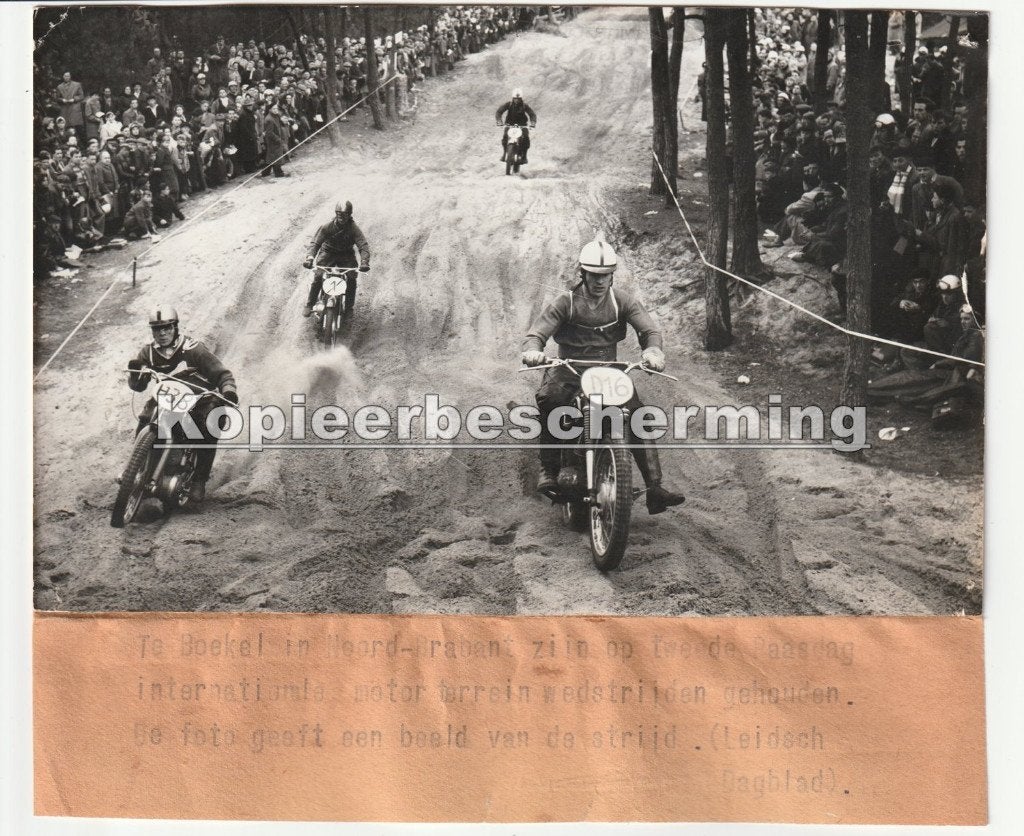Boekel motor terrein wedstrijd motorrace persfoto / schade, Verzenden, Gebruikt, Motoren