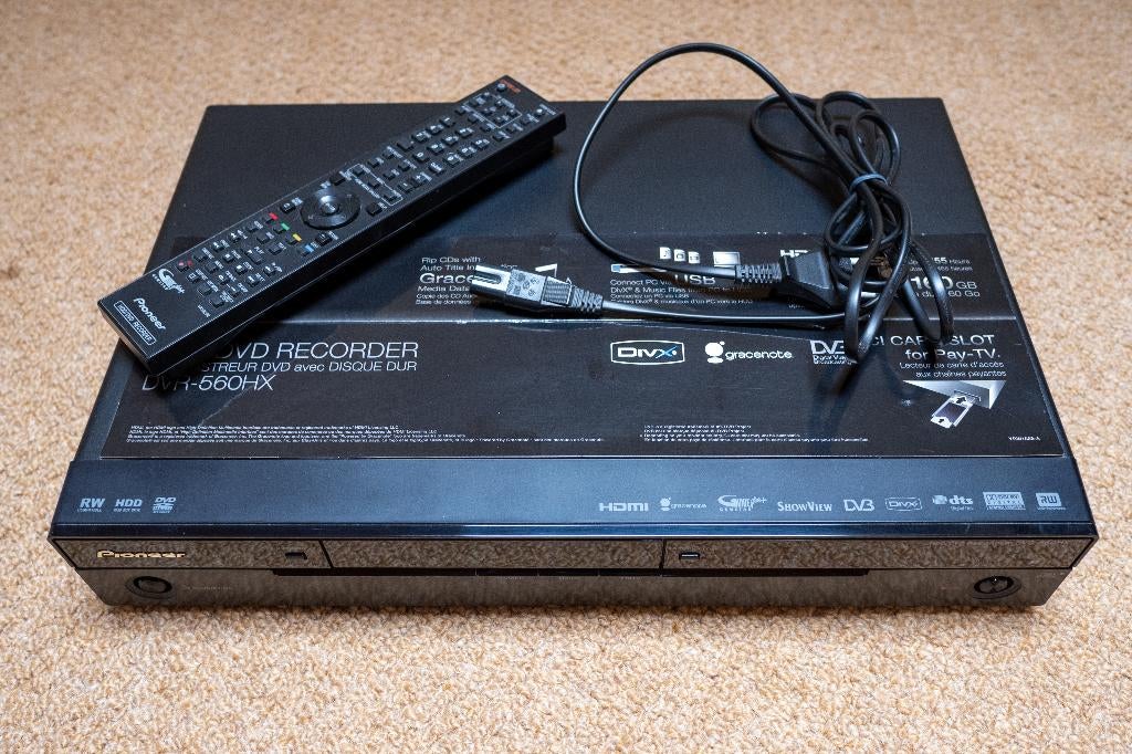 Pioneer DVR 560HX DVD-recorder met harde schijf, Audio, Tv en Foto, Ophalen, Gebruikt, Met harddisk, Dvd-recorder