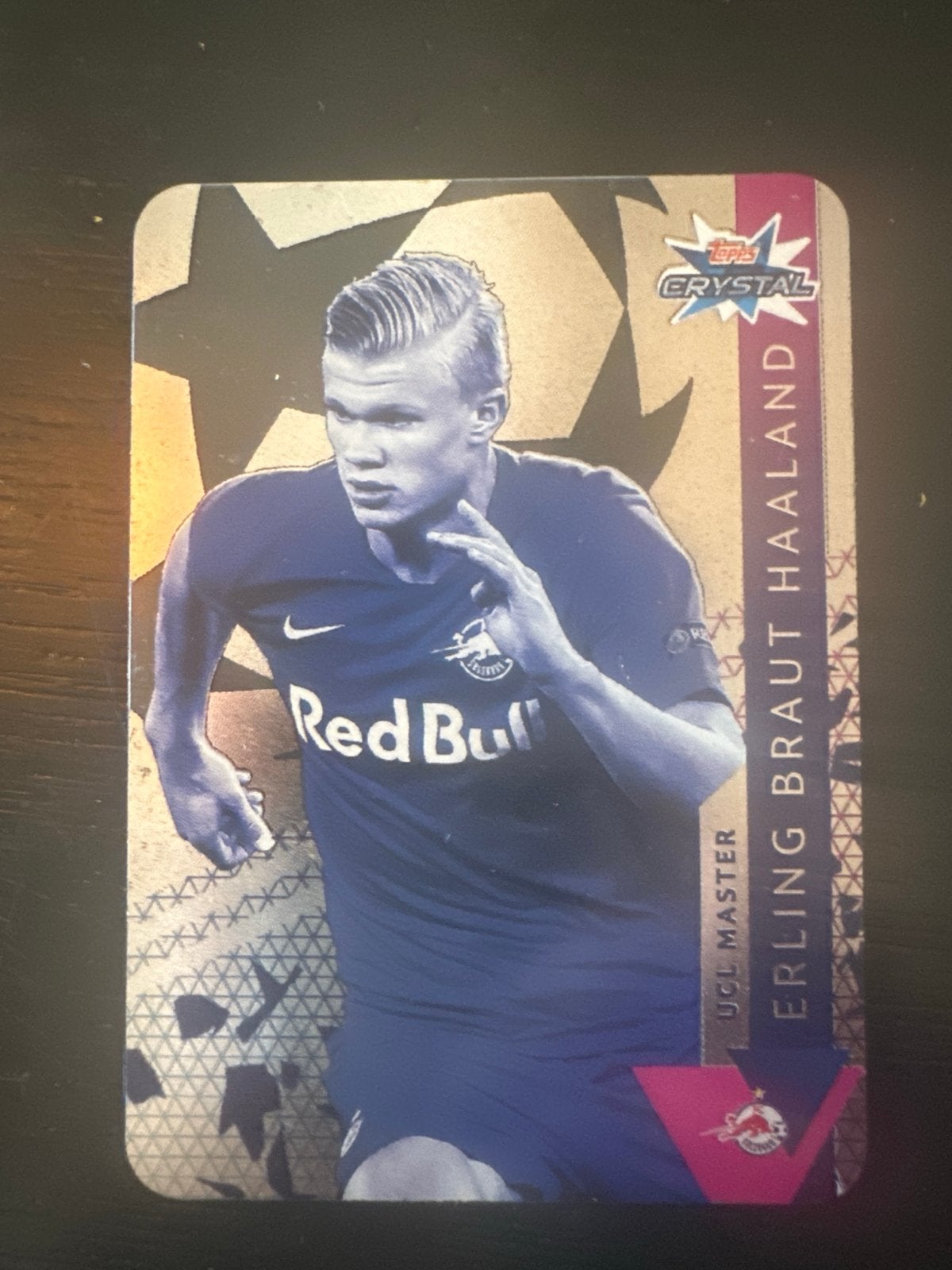 Topps Crystal UCL Master Erling Braut Haaland kaart, Ophalen of Verzenden, Zo goed als nieuw, Buitenlandse clubs, Spelerskaart