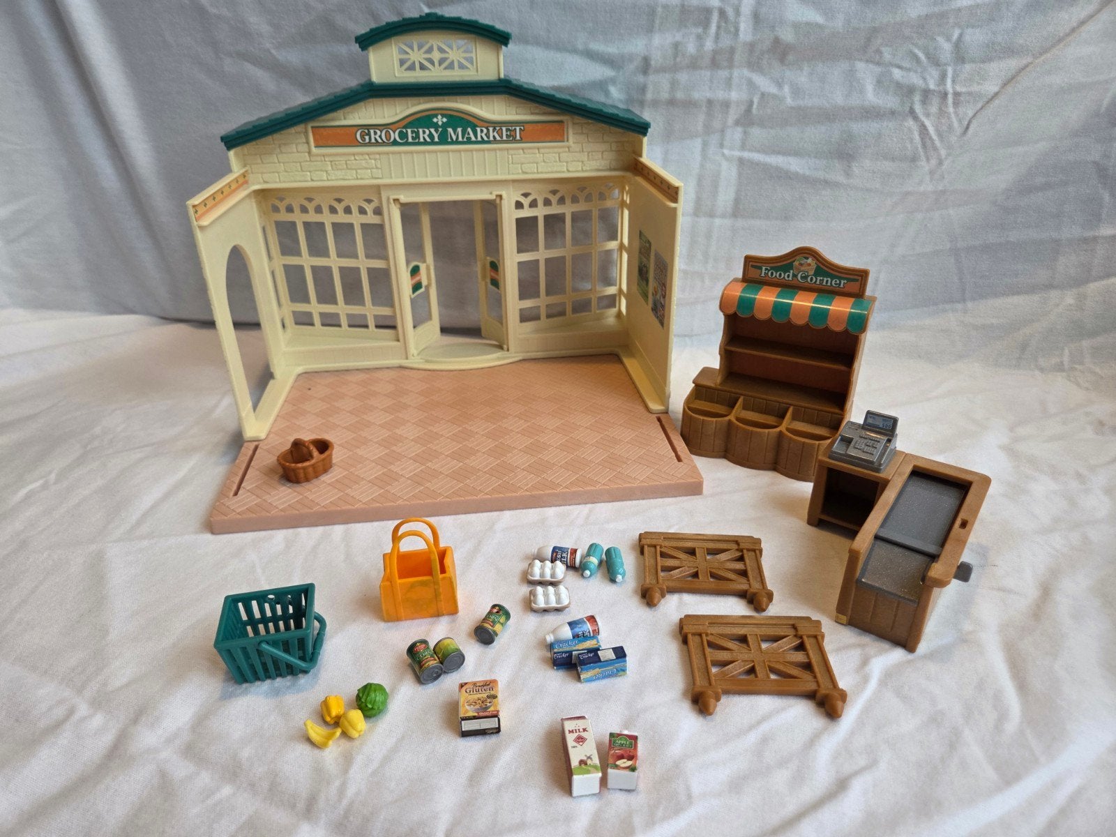 Sylvanian Families Supermarkt en Regenboog Bus, Kinderen en Baby's, Speelgoed | Poppenhuizen, Ophalen of Verzenden, Gebruikt, Toebehoren