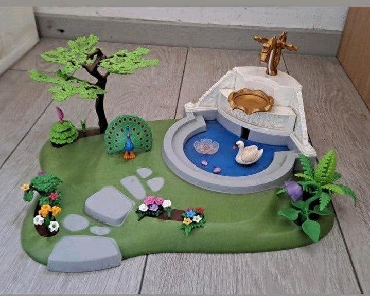 Playmobil vijver met fontein set, Ophalen of Verzenden, Gebruikt