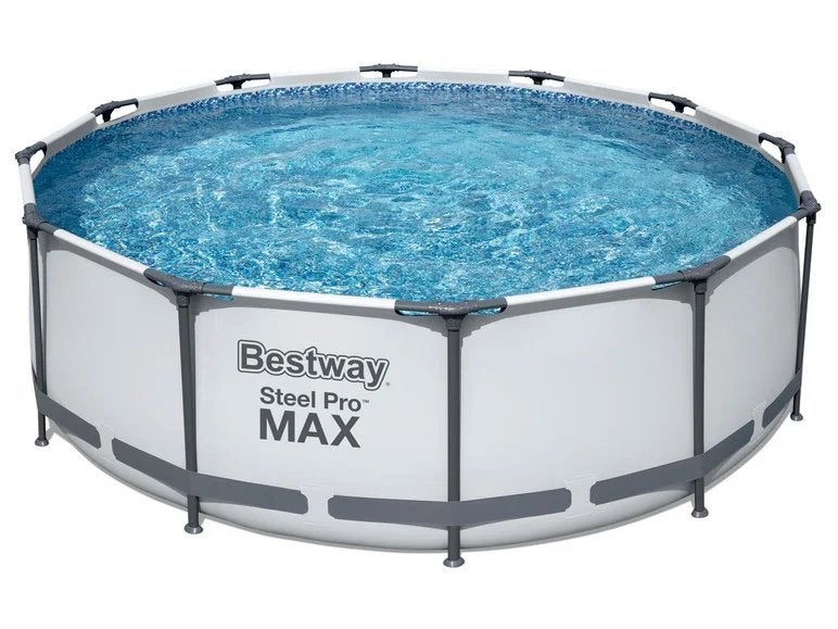 Bestway steel max pro zwembad 366 x 76cm, Minder dan 80 cm, Rond, 300 cm of meer, Ophalen of Verzenden