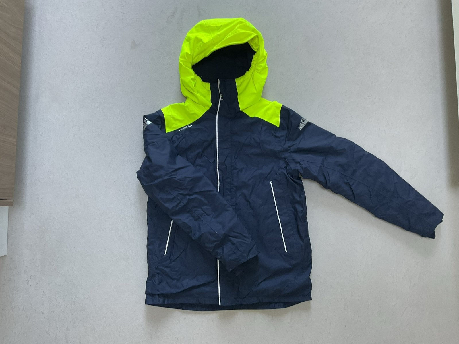Regenjas marine blauw maat 152, Ophalen of Verzenden, Gebruikt, Regenjas, Kinderen