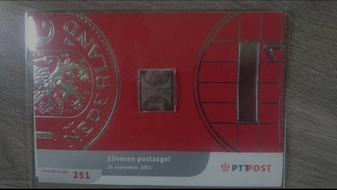 Zilveren postzegel Nederland, Ophalen of Verzenden, Postfris
