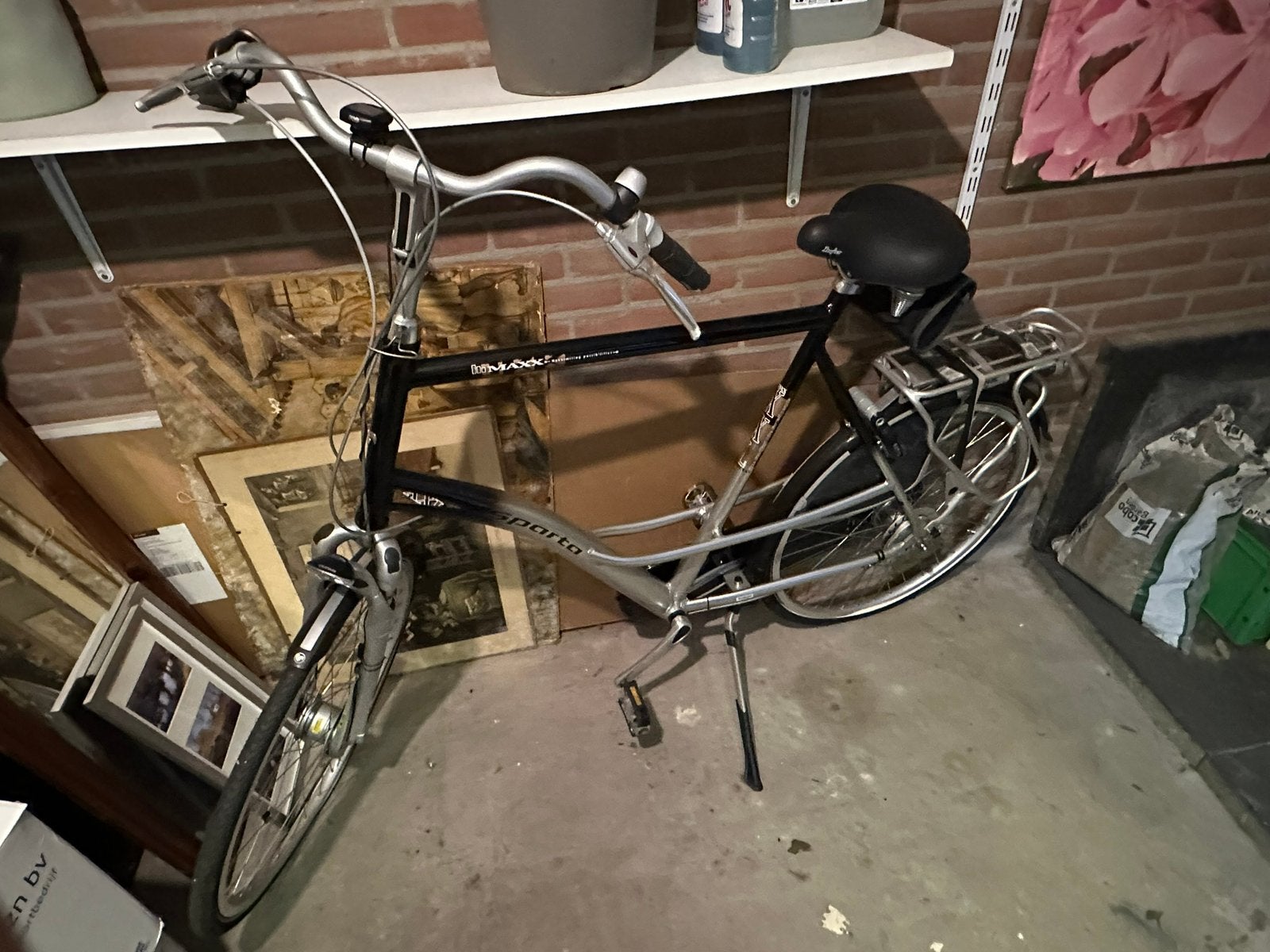 Heren stadsfiets, groot frame boven, Fietsen en Brommers, 65 cm of meer, Ophalen, Zo goed als nieuw, Overige merken