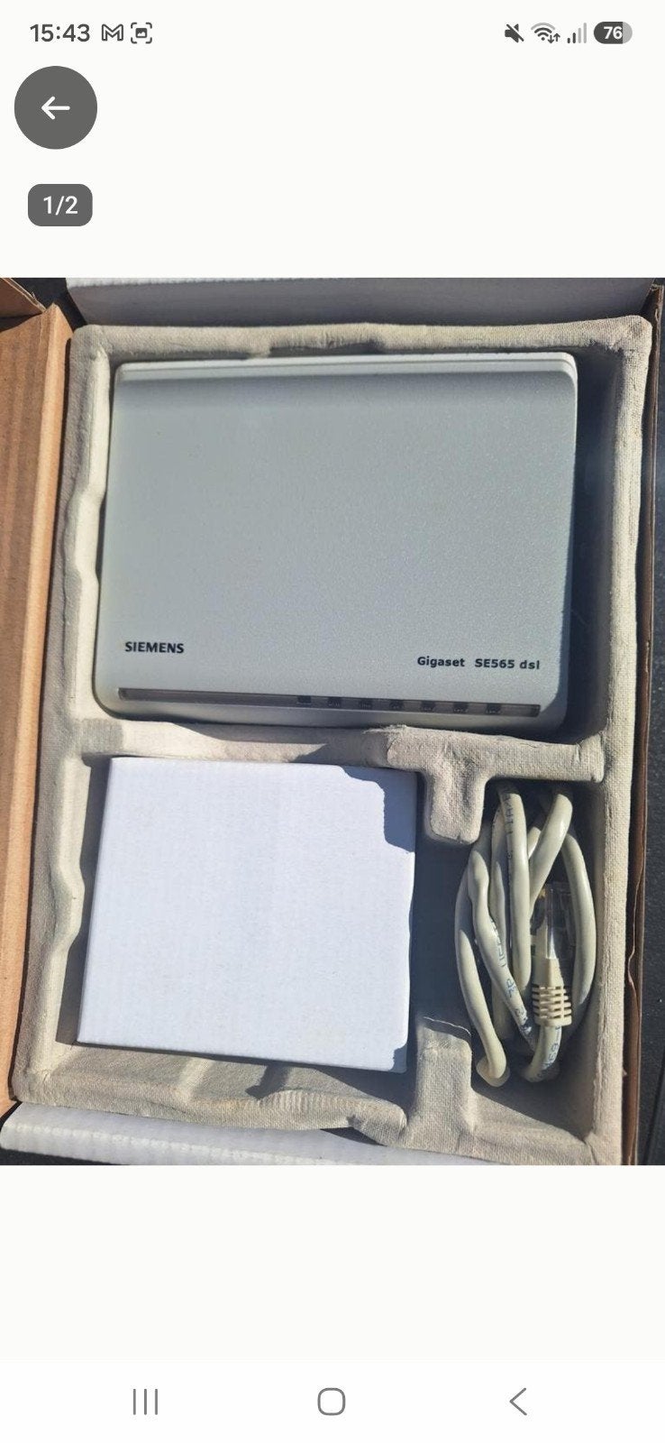 Nieuw Siemens Gigaset SE565 DSL Modem (ADSL/ISDN), Ophalen of Verzenden, Nieuw, Modem