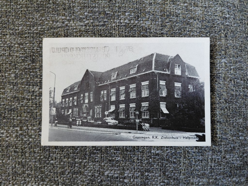 Groningen, R.K. Ziekenhuis Helpman, gelopen, 1962,, Verzenden, 1940 tot 1960, Gelopen, Gebouw
