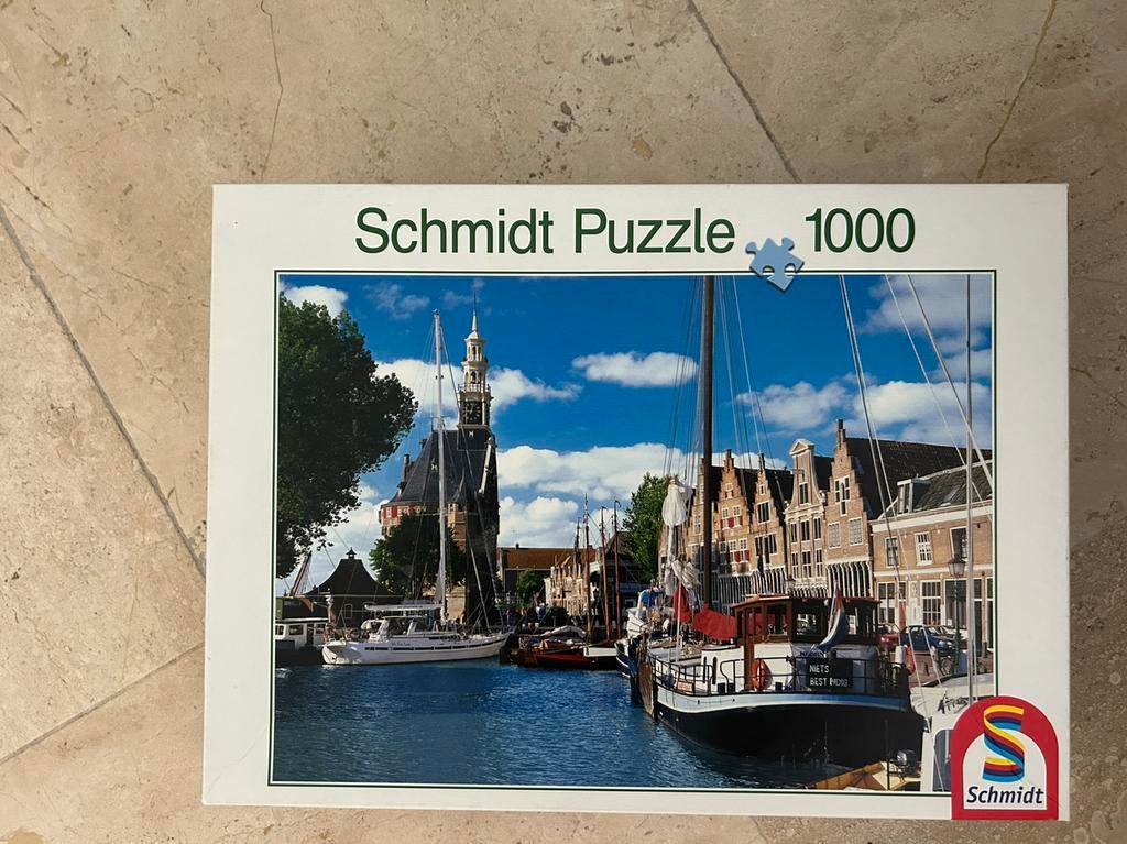 Schmidt puzzel historische haven van hoorn, Hobby en Vrije tijd, Denksport en Puzzels, Ophalen, 500 t/m 1500 stukjes, Zo goed als nieuw