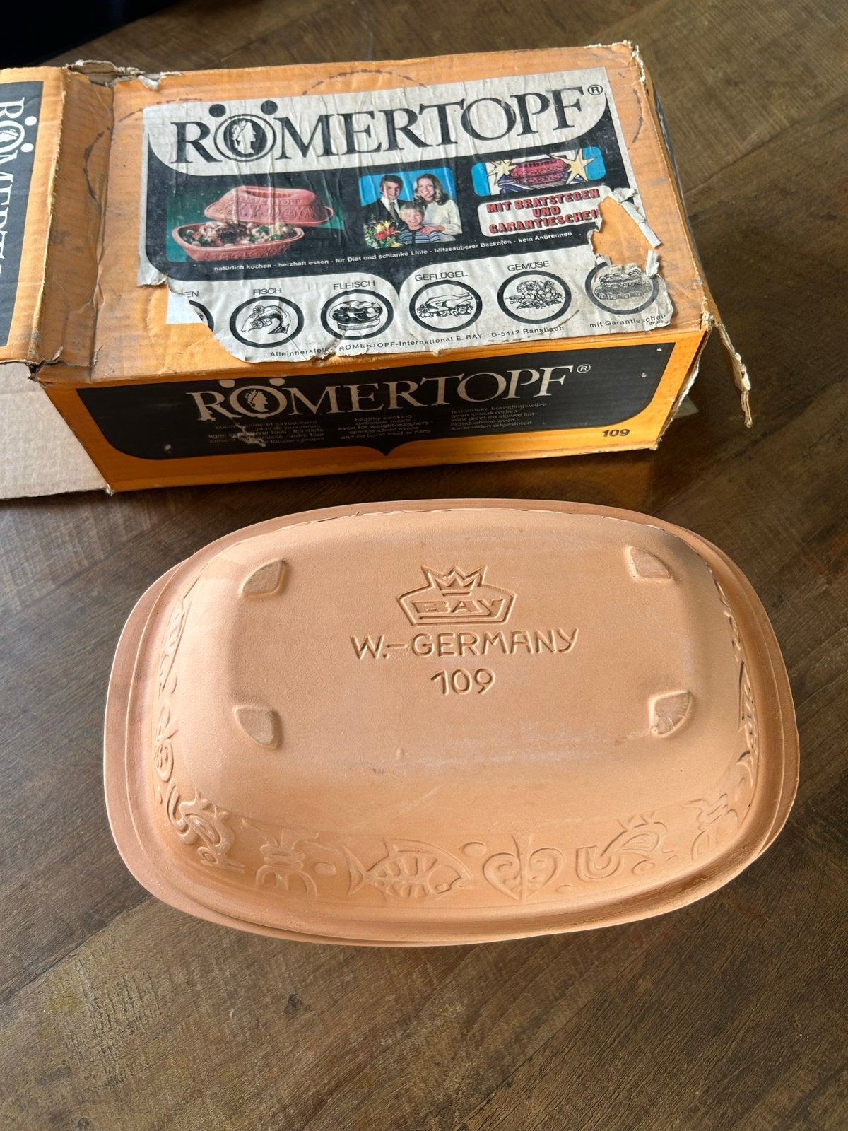 Römertopf 109 - Zo goed als nieuw met originele doos, Overige typen, Ophalen of Verzenden, Zo goed als nieuw, Steen/keramiek