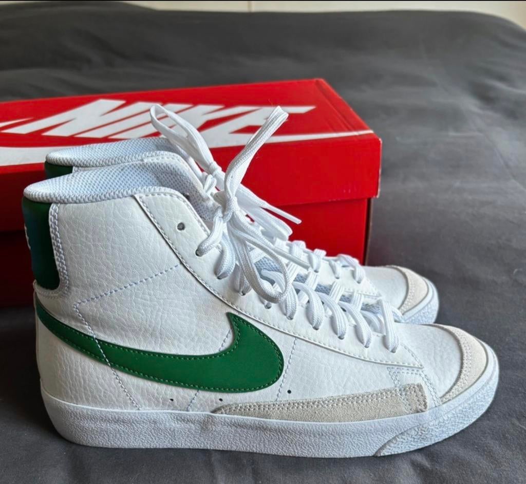 Nike sneakers model Blazers, wit/groen, maat 38,5, Ophalen of Verzenden, Gedragen, Wit, Sneakers of Gympen