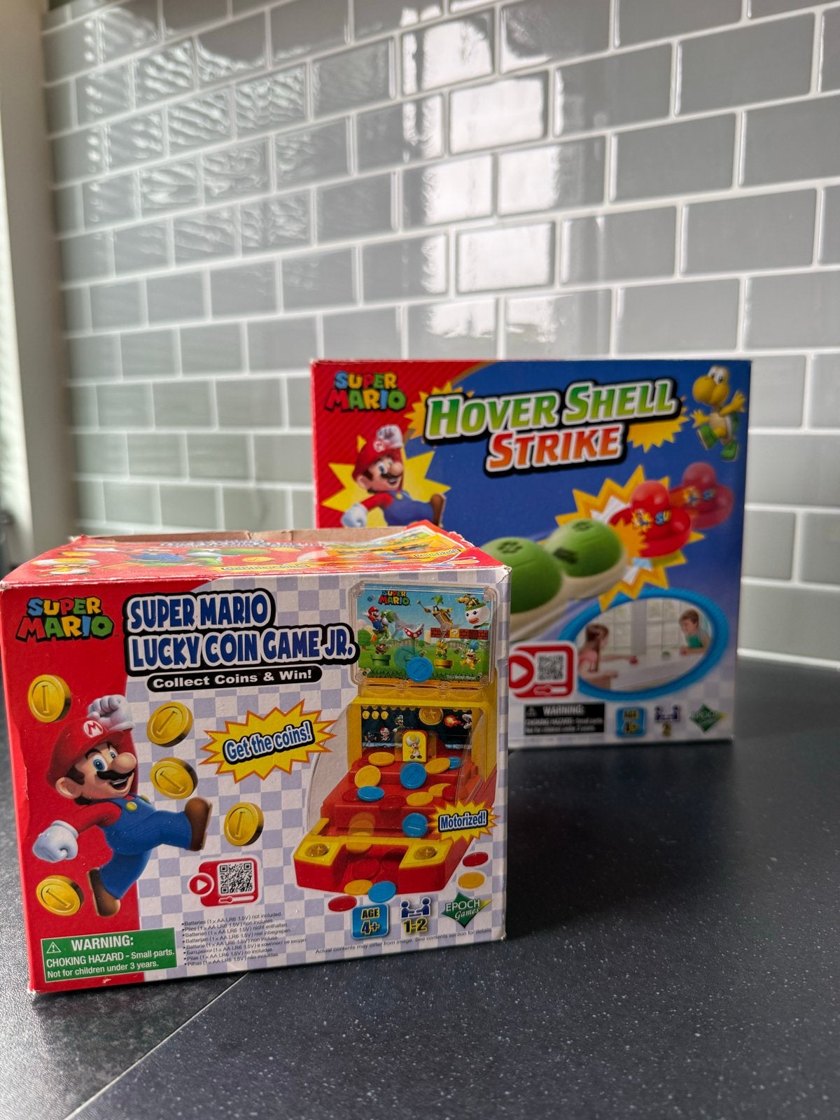 Super Mario Speelgoed Set: Lucky Coin Game Jr. & Hover Shell, Ophalen, Nieuw, Jongen of Meisje