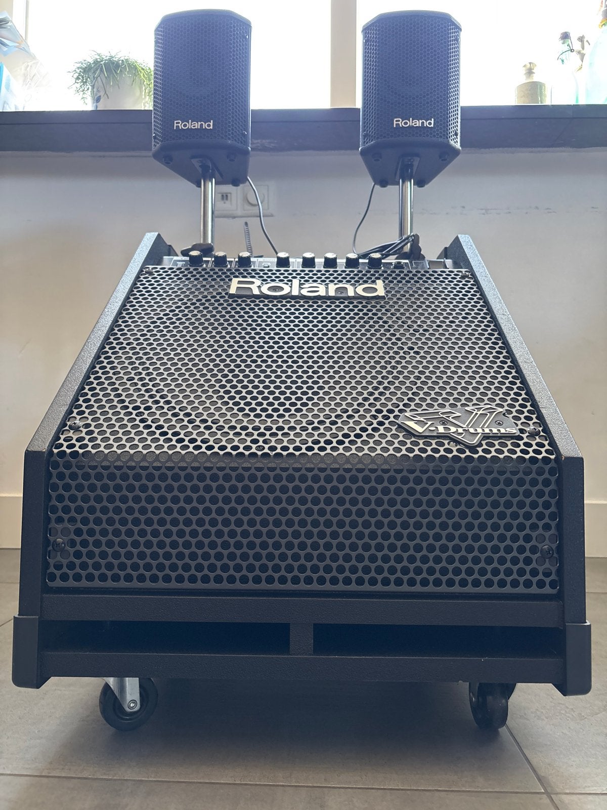Roland PM-30 V-Drums monitor compleet en zo goed als nieuw, Audio, Tv en Foto, Studiomonitor, Gebruikt, AUX-ingang, Ophalen