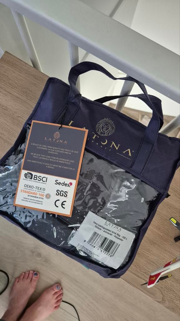 Latona verzwaringsdeken kind 3kg - Nieuw, Ophalen, Zo goed als nieuw