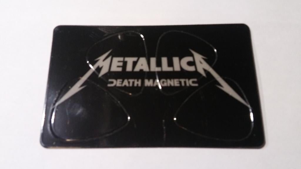 Metallica death gitaarplectrums picks muziek kaart plectrum, Verzenden, Zo goed als nieuw, Foto of Kaart