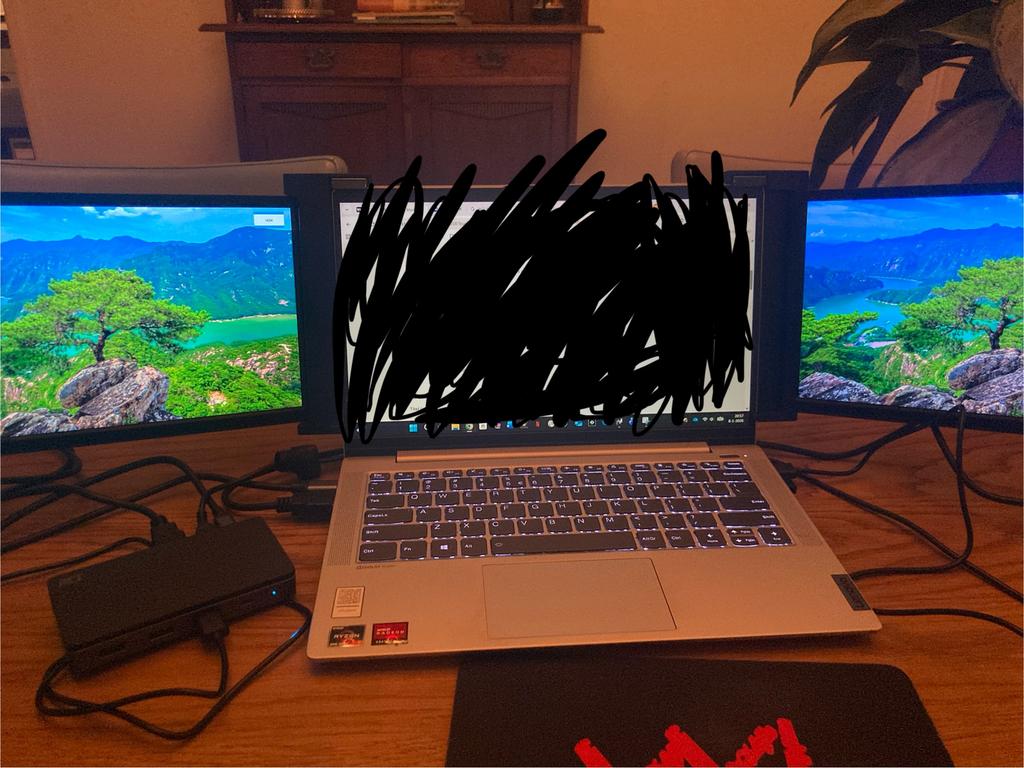 Portable Tri-monitor setup, Computers en Software, Monitoren, Ophalen, HDMI, IPS, Full HD