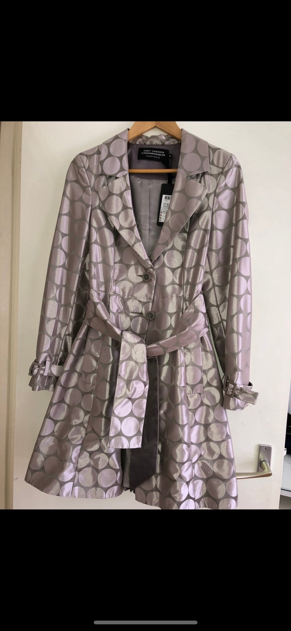 Addy van den Krommenacker jas en jurk M nieuw, Ophalen of Verzenden, Nieuw, Maat 38/40 (M), Grijs