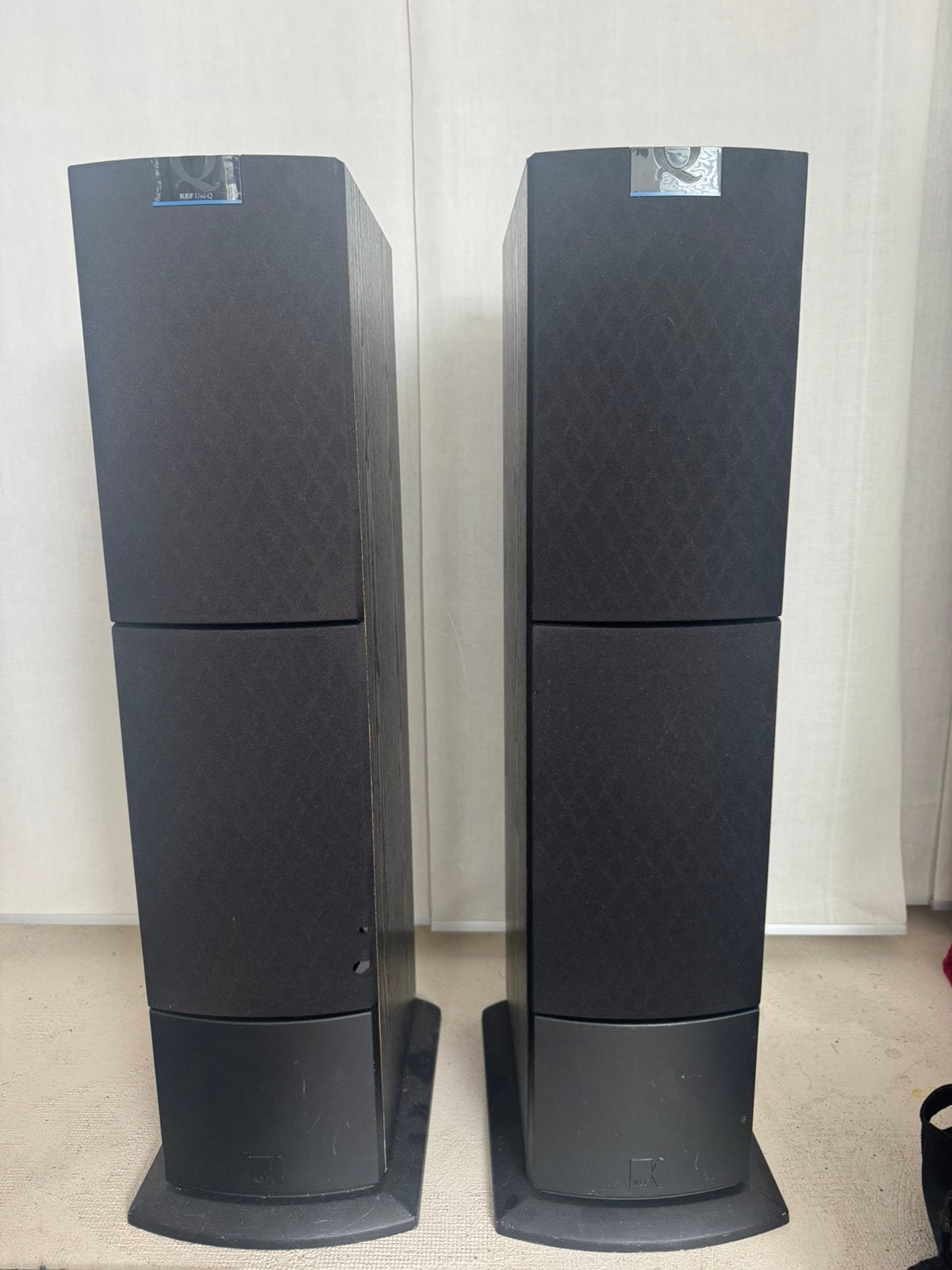 Set Kef Uni-Q luidspreker boxen, Audio, Tv en Foto, Luidsprekers, Ophalen, Vloerstaande luidspreker, Gebruikt, 120 tot 150 watt