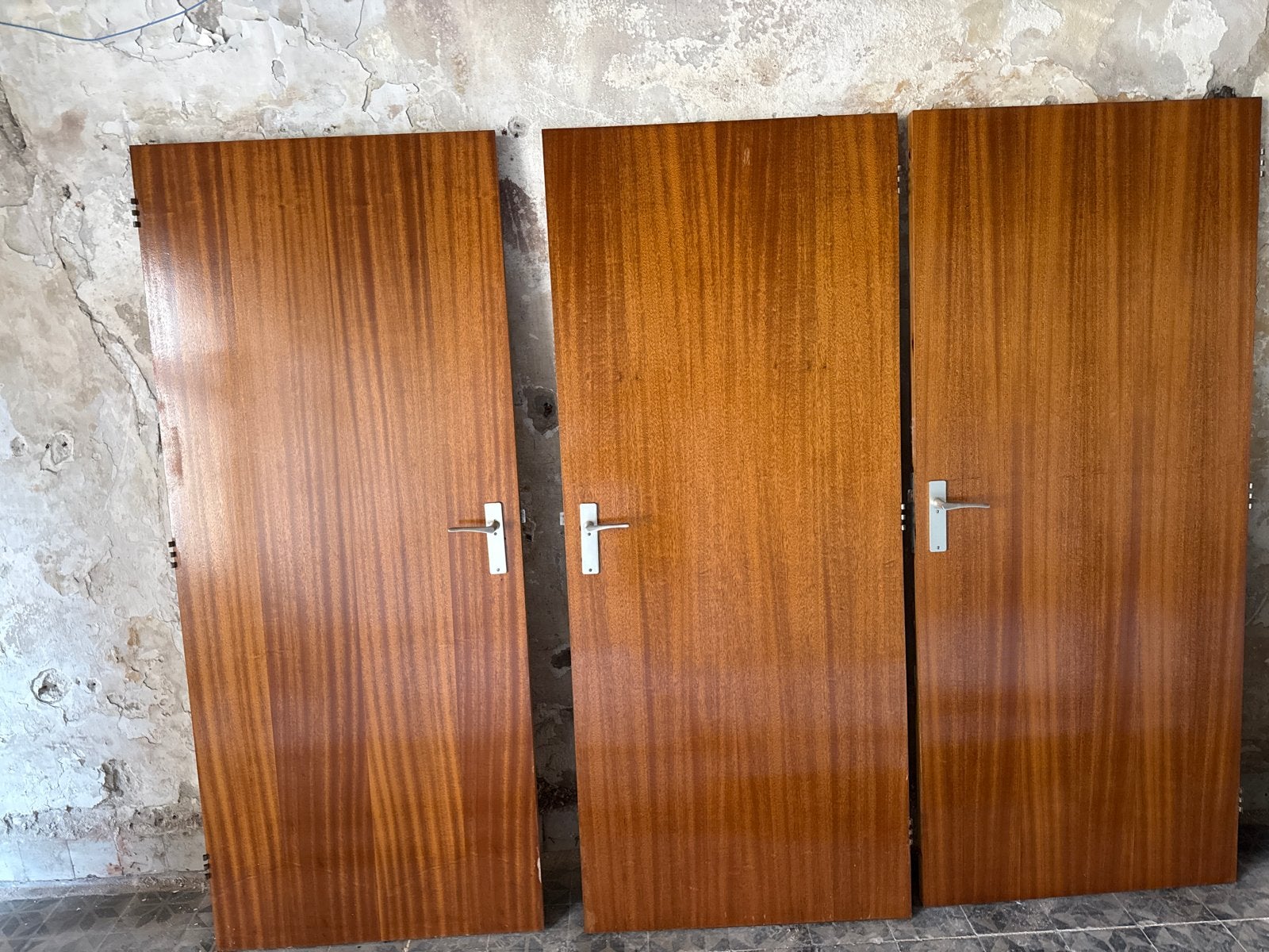 Originele jaren '70 binnendeuren - Set van 3, Doe-het-zelf en Verbouw, Deuren en Horren, Gebruikt, Binnendeur, 200 tot 215 cm