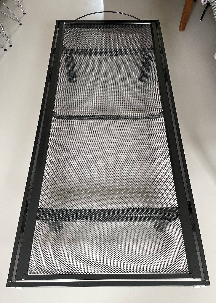 Auping bed spiraal bodem met demontabele poten, Huis en Inrichting, Slaapkamer | Bedden, Ophalen, Gebruikt, Eenpersoons, Zwart