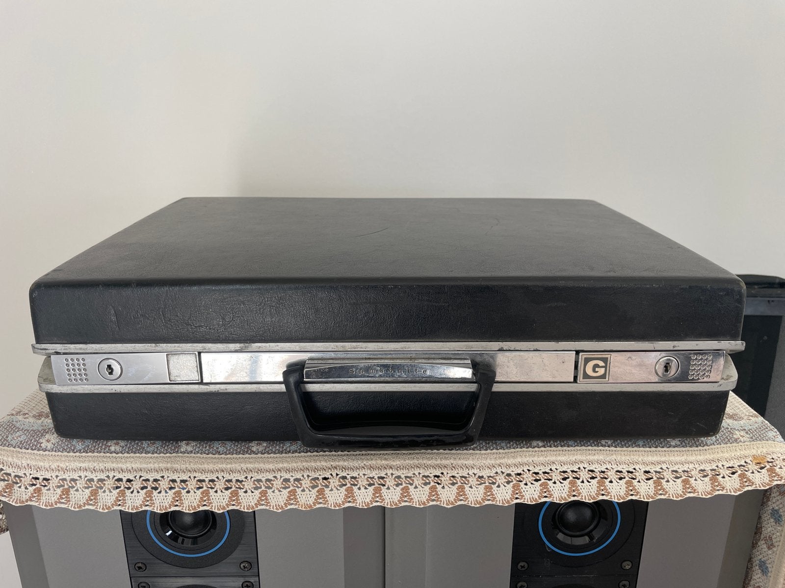 Vintage Samsonite Attaché Koffer - Zwart, Rd. 1963, Ophalen of Verzenden