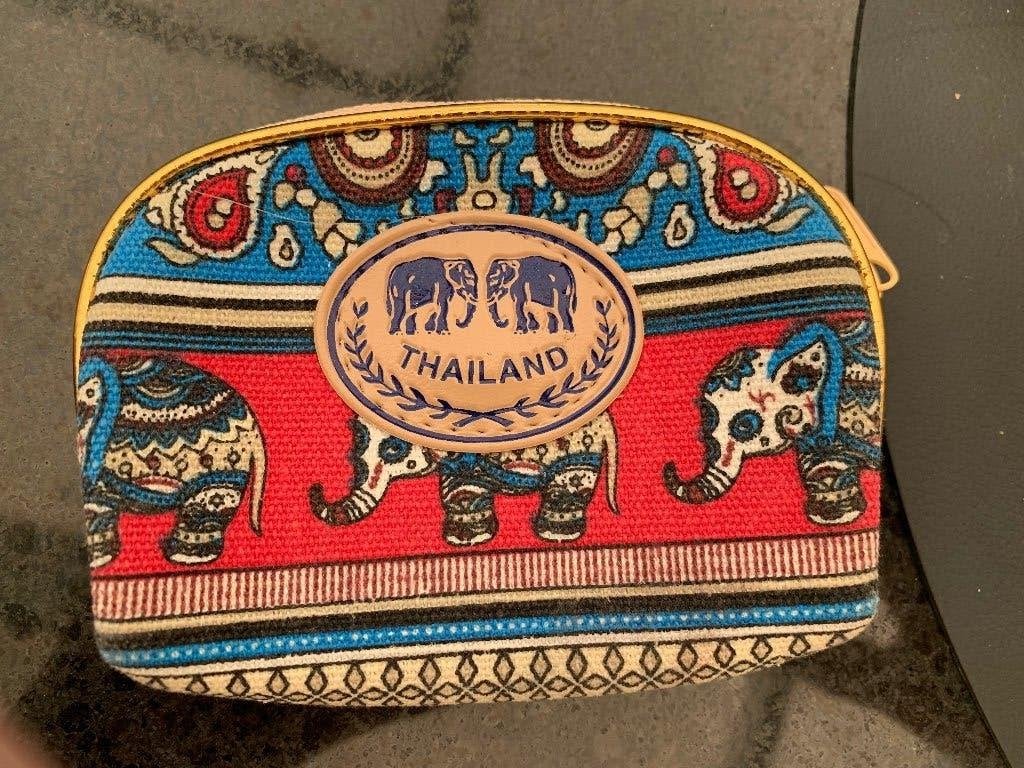 2 Stoffen beursjes uit Thailand, Ophalen of Verzenden, Nieuw, Overige merken