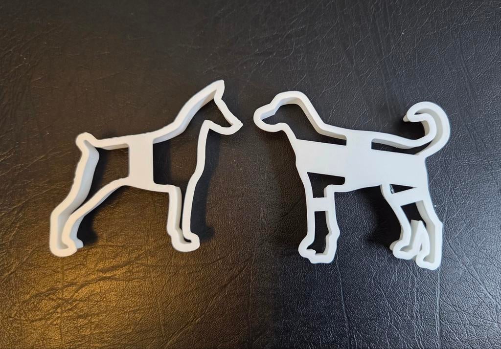 Koekjes uitstekers Dobermann - cookies cutter, bakvorm, Ophalen of Verzenden, Zo goed als nieuw, Taarten, Bakvorm