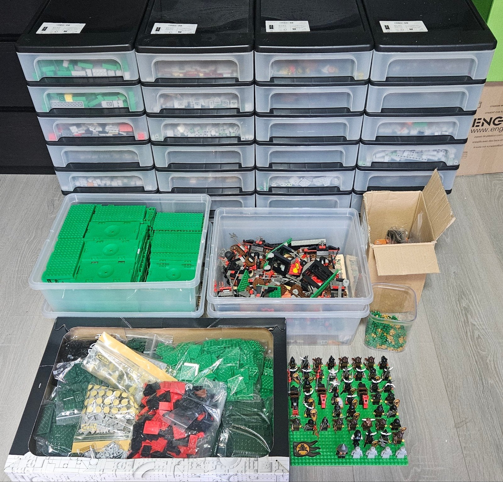 Enorme partij lego, Ophalen, Lego, Zo goed als nieuw, Losse stenen