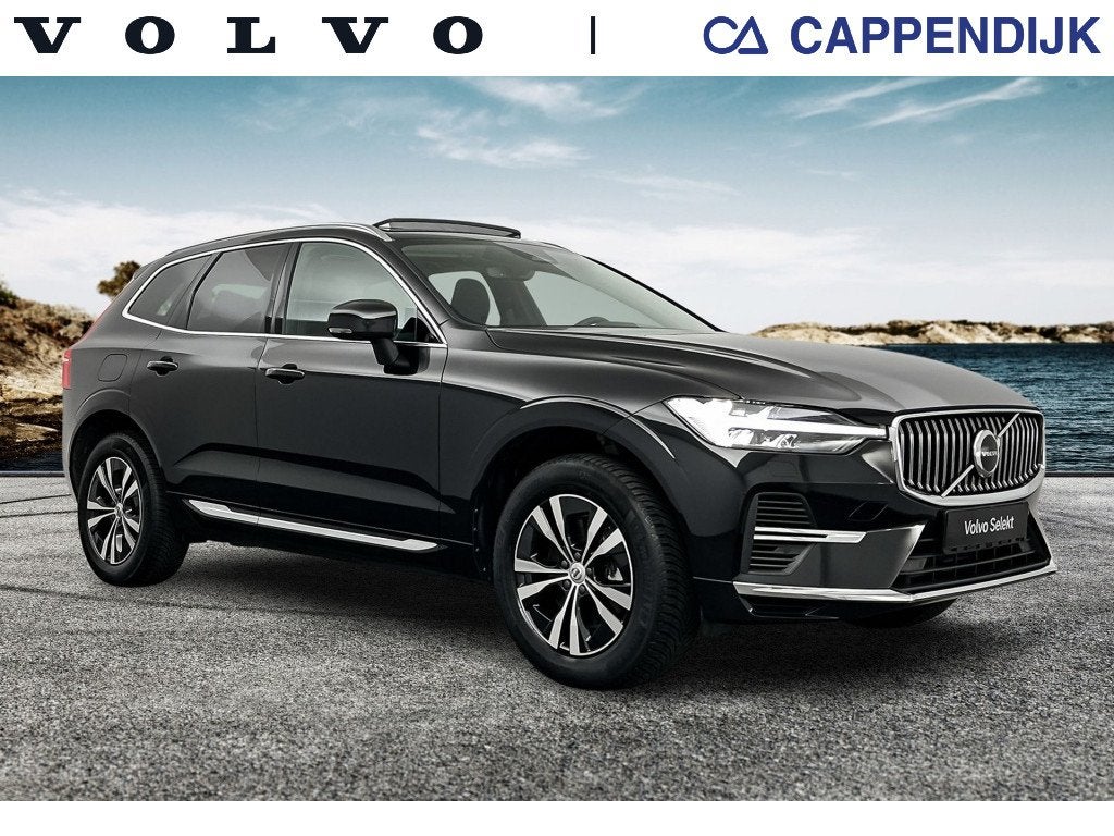 Volvo XC60 T6 398PK Recharge Ultra Bright| Trekhaak| Pano| A, Auto's, Automaat, Dealer onderhouden, Gebruikt, Zwart