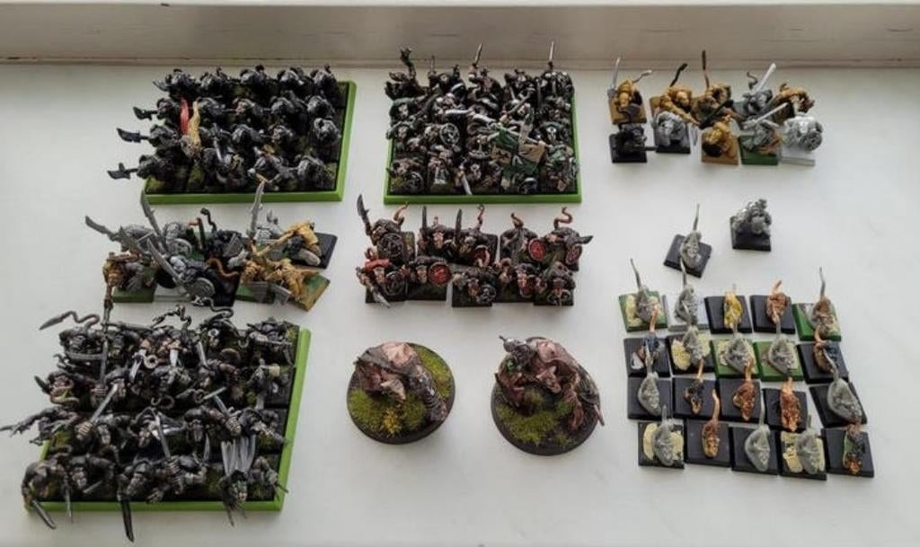 Skaven leger met een hoop bits, Gebruikt, Figuurtje(s), Warhammer, Ophalen of Verzenden