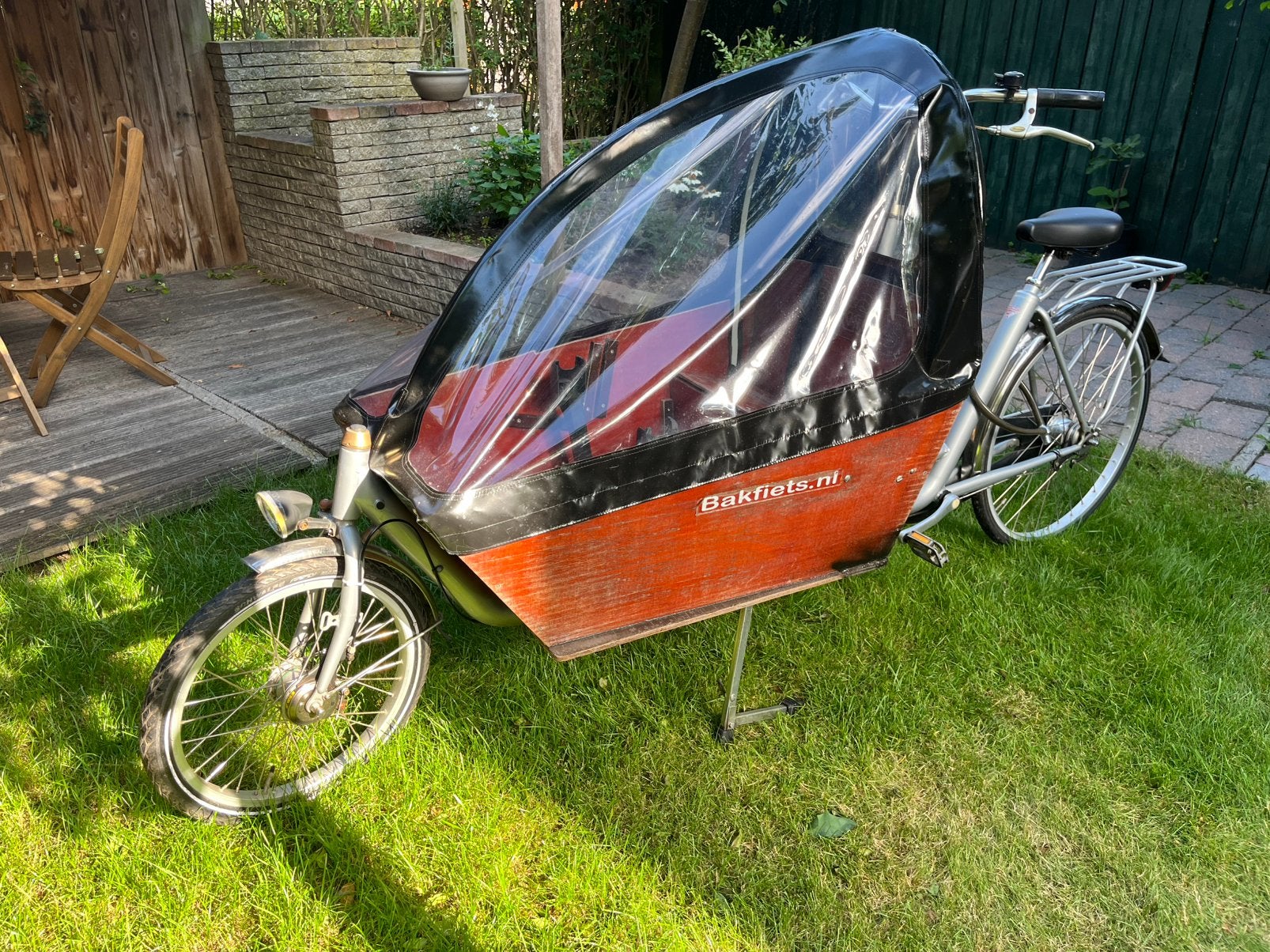 Bakfiets Cargo Long - niet-elektrisch, incl. accessoires, Fietsen en Brommers, Fietsen | Bakfietsen, Ophalen, Gebruikt, 3 kinderen