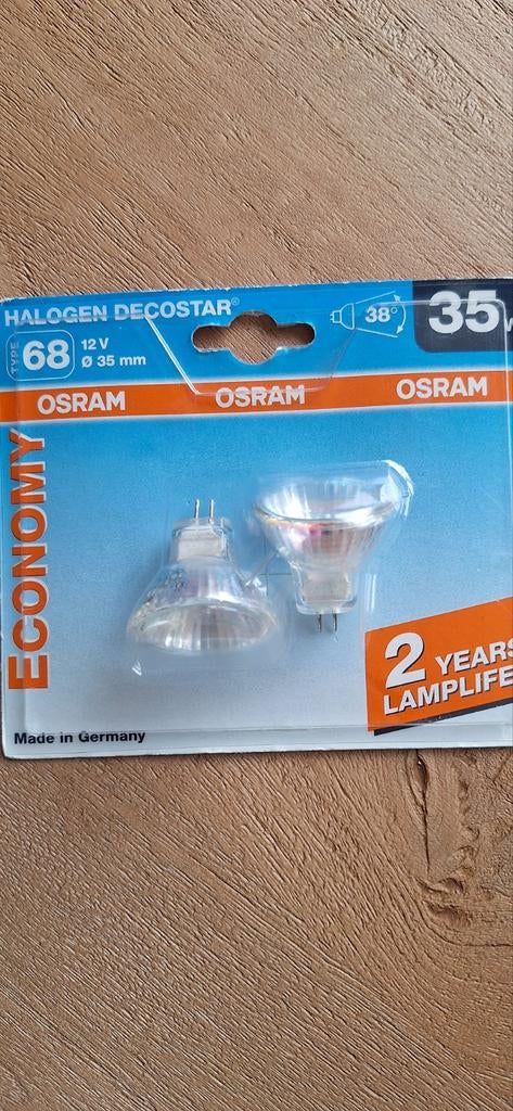 OSRAM Halogeen Decostar 35W 12V GU4 Lampen (2 stuks), Ophalen of Verzenden, Nieuw, Modern